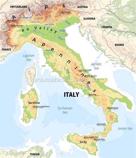 what is the capital of italy|physical map of italy.